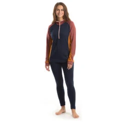Stoic Women's Merino260 StadjanSt. 3/4 Zip W. Hood - Merinohoodie -Deutschland Stoic Verkaufs-Shop stoic womens merino260 stadjanst 3 4 zip w hood merinohoodie detail 9